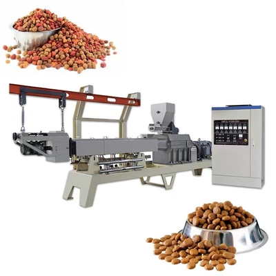 Twin Screw Extruder เครื่องบดอาหารสัตว์เลี้ยงสุนัขสแตนเลส 304