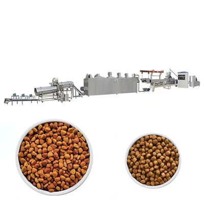 Extrusion Dry Pet Dog Food Making Machine สแตนเลส 201